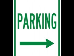 Parking Right Arrow Sign