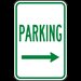 Parking Right Arrow Sign